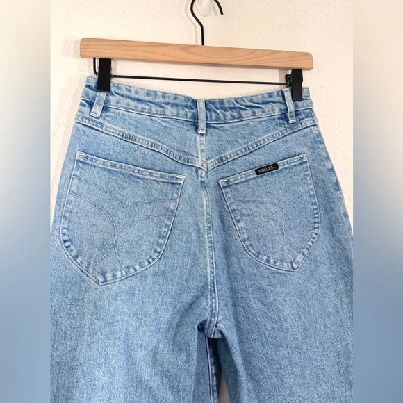 ROLLA’S Sailor Patch Pocket Wide Leg Jean in Lily Blue Light Wash Size 28 - Picture 6 of 10